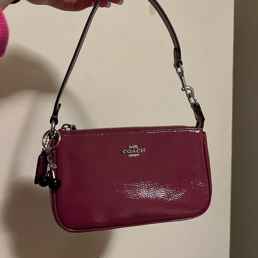 Coach Nolita 19 Glazed leather Pink Shoulder Bag